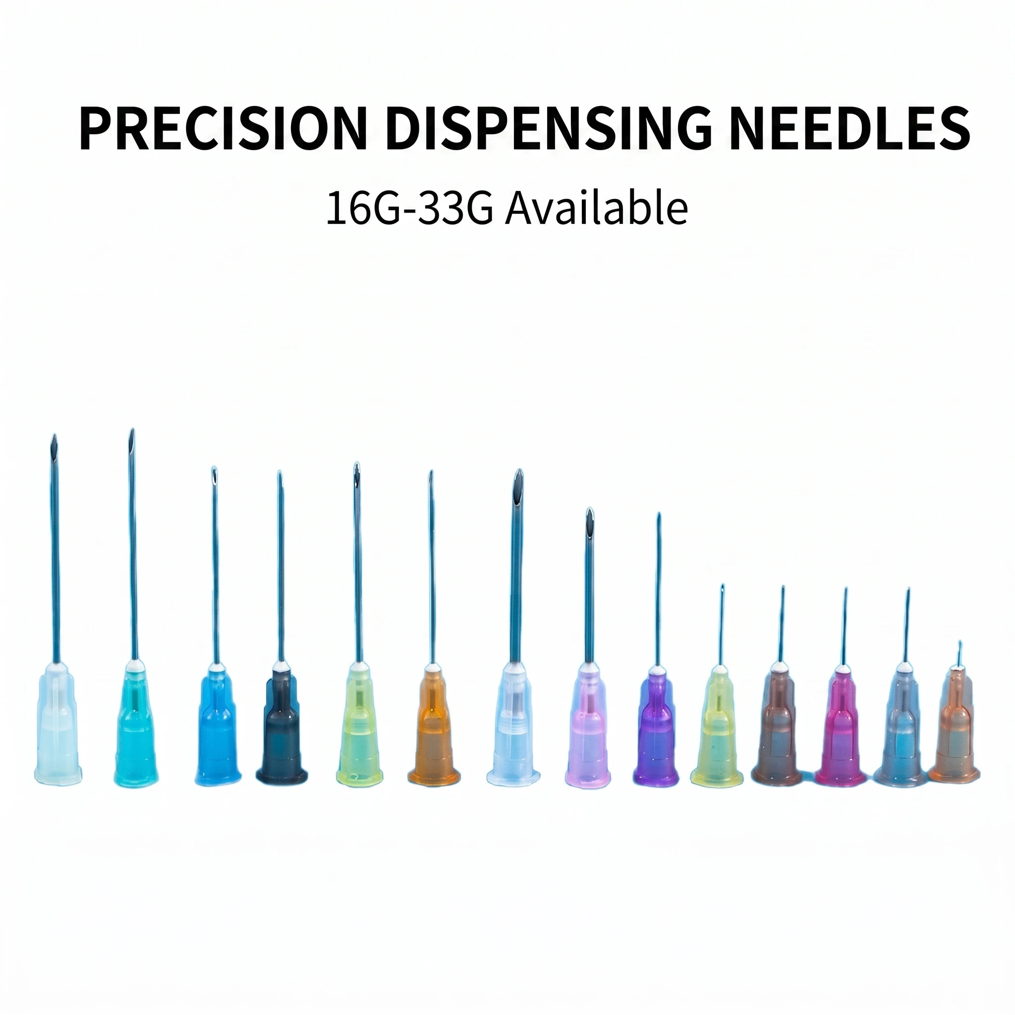 YGTITAN 16G-23G Dispensing Needle Tips Stainless Steel Blunt Glue Nozzle for SMT Solder Paste Adhesive Dispensing Machine