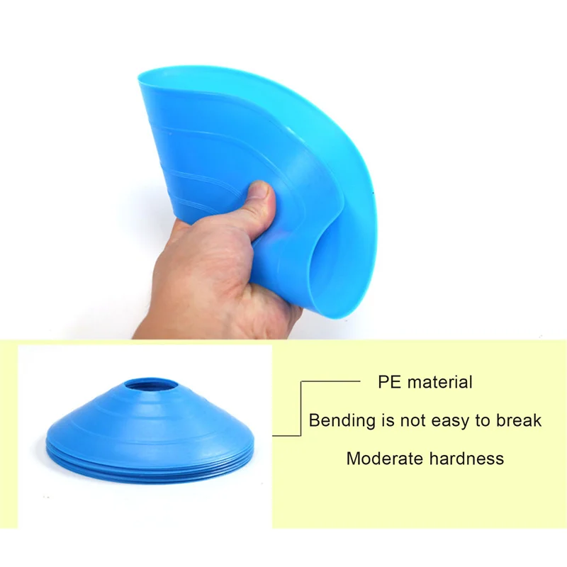 Disc Cone Set Multi Sport Training Space Cones With Plastic Stand Holder For Soccer Football Ball Game Disc