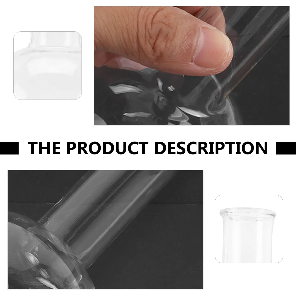 

3 Pcs Flat Bottom Flask Glass Laboratory Supplies Experiment for Narrow Neck Transparent
