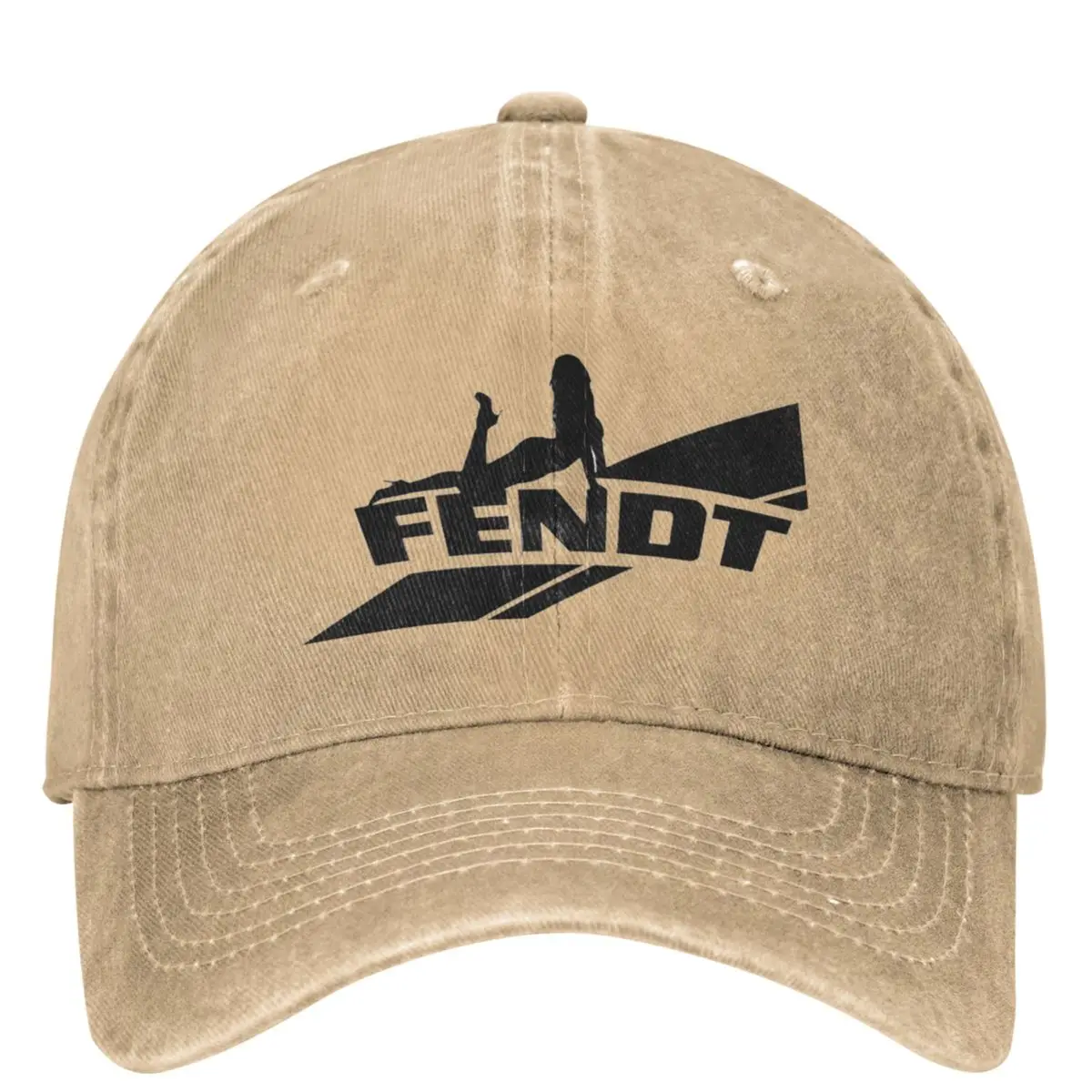 Fendts Tractors Logo Merchandise Denim Baseball Cap Running Hippie Trucker Hat Summer Unisex Men Retro Sun-Proof Baseball Caps