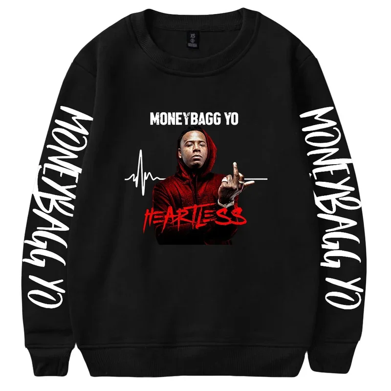 

Moneybagg Yo Crewneck Sweatshirts Casual Women Men Printing O-neck Pullovers Fashion Tour Long Sleeve