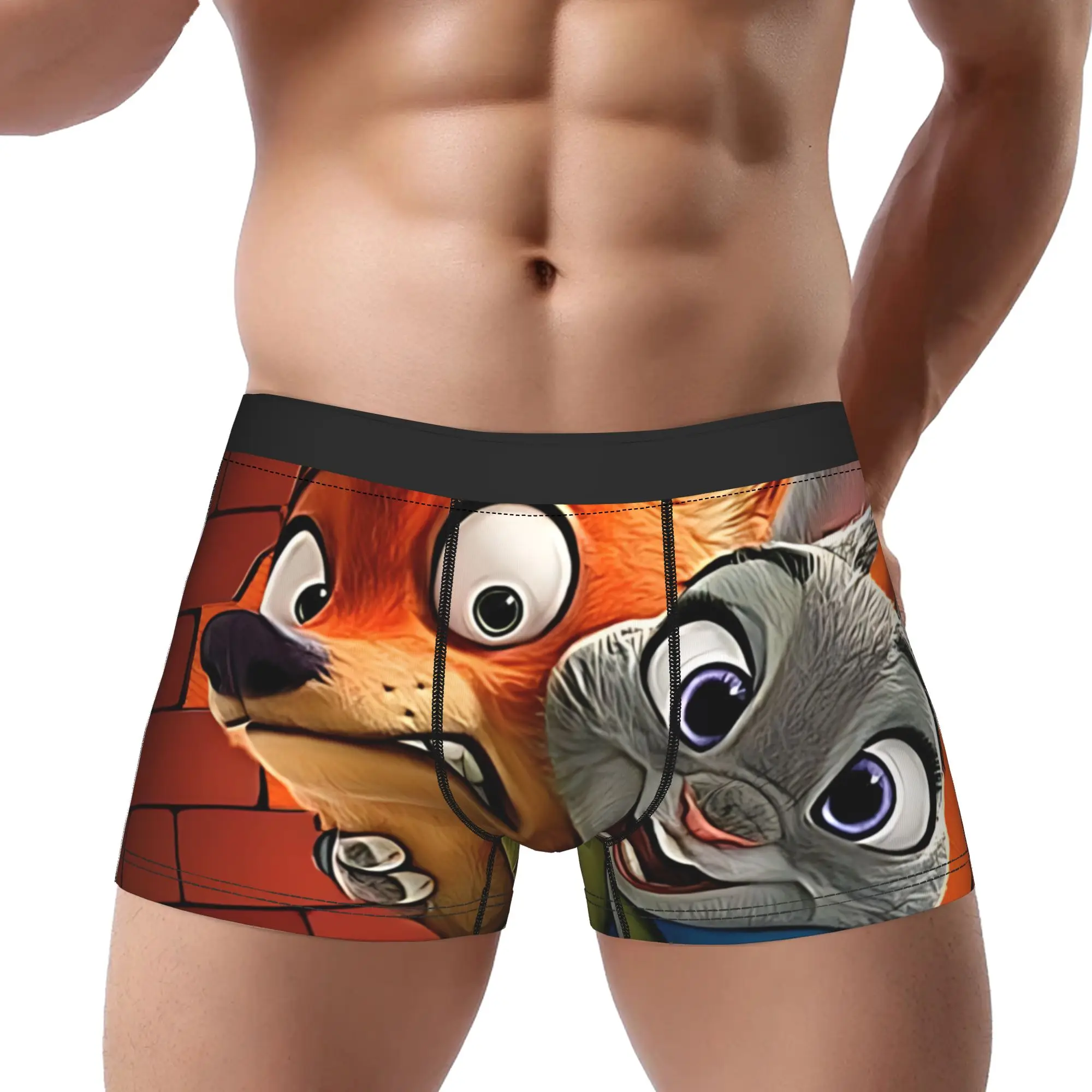 

Zootopia 2 boxers adults 18 plus Underpants Homme Panties Man Underwear Comfortable Shorts Boxer Briefs