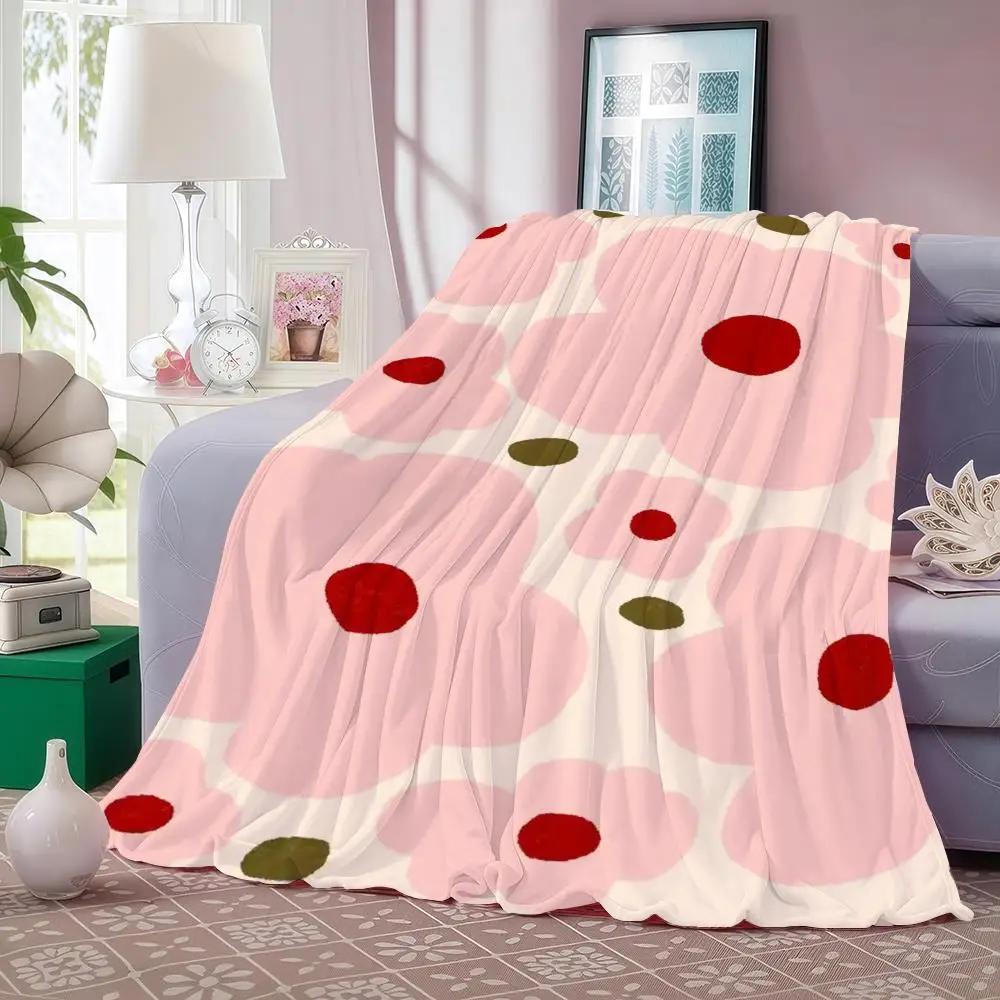 Adorable Healing Pets Throw Thick Flannel Blanket Lightweight Warm Cozy Skin-Friendly Throw for Sofa Bed Office Winter Use