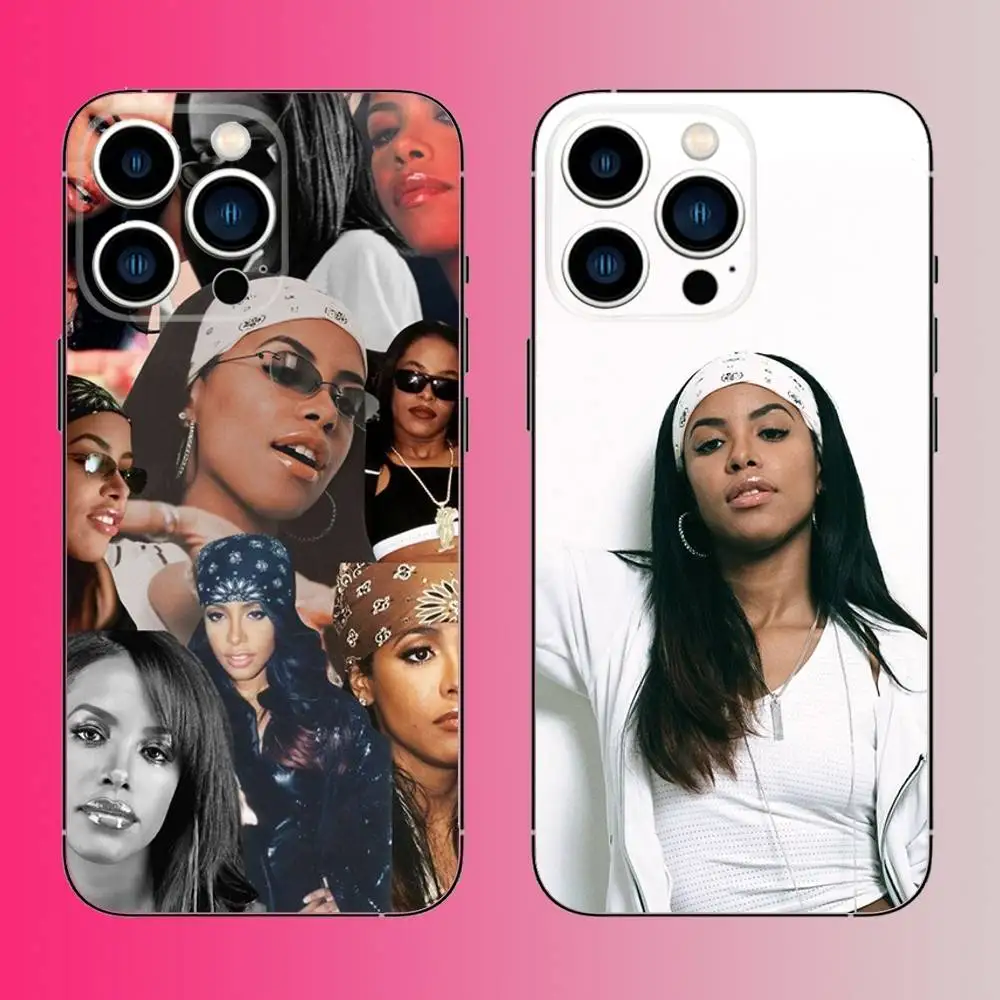 

Singer A-Aaliyah Hip Hop Phone Case For iPhone 16,15,14,13,12,11,Pro,Max,Plus,Mini,X,XS,XR,8,7,6,S,SE Soft Black Case