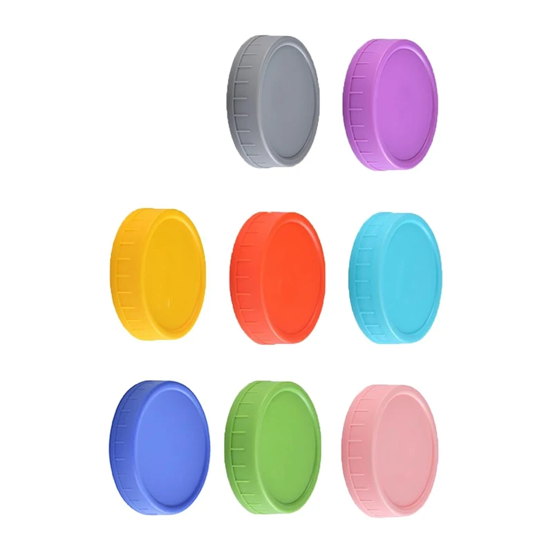 8 tapas para tarros Mason de 70/86mm, tapas de plástico reutilizables para tarros Mason, tapas de sellado a prueba de fugas, tapas reemplazables para tarros Mason, tapas para tarros Mason de cocina