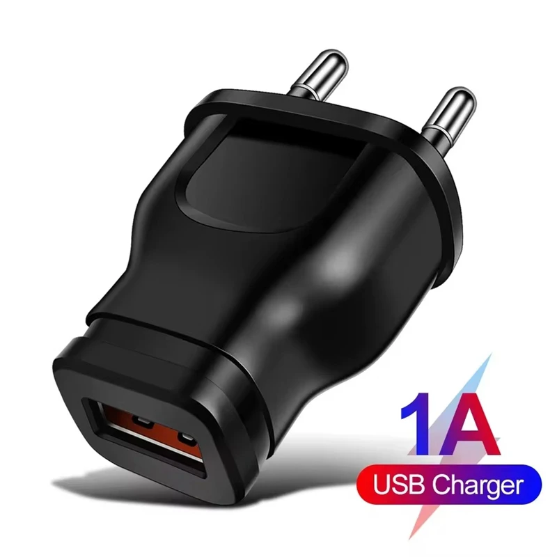 USB Universal Adapter Wall Mobile Phone Charger Travel Power Adapter DC 5V 1A USB Charger For Phones Tablet Computers EU US Plug