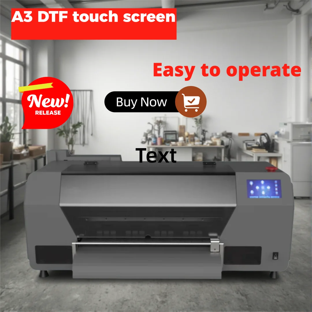 Touch Screen A3 Dtf Printer for Xp600 13inch Impresora Dtf Machine With Direct to Film Dtf Printer for Clothes Tshirt