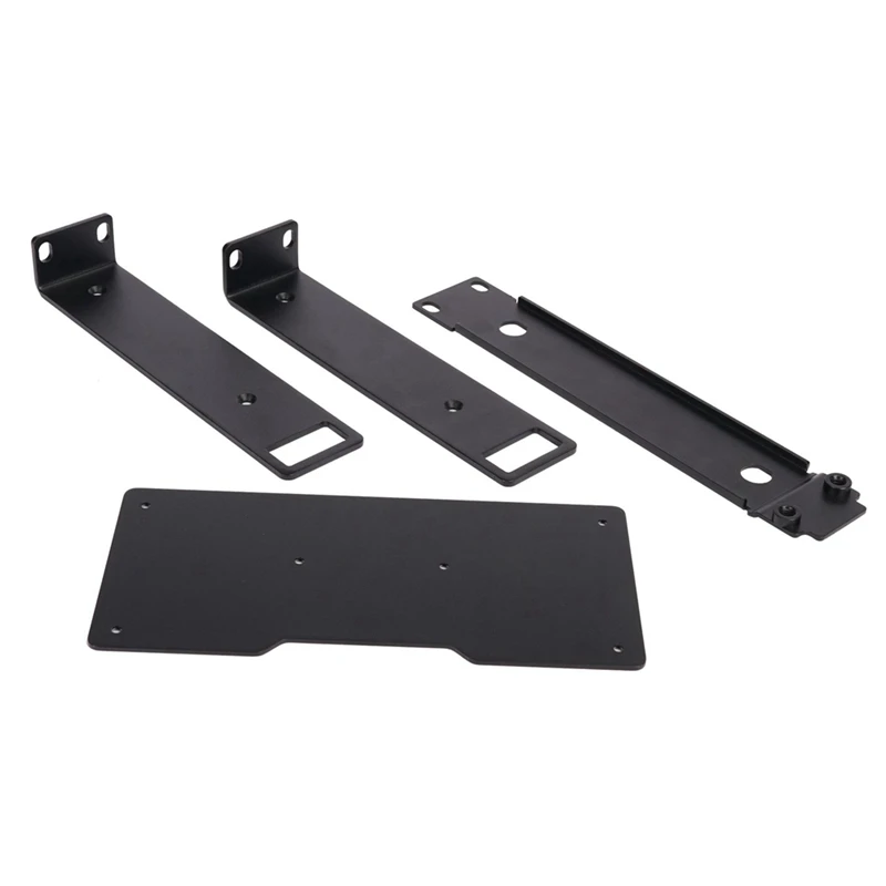 A16R-Rackmount Rack Marco de metal para sistema con micrófono inalámbrico Soporte de retorno de oreja inalámbrico Rack negro