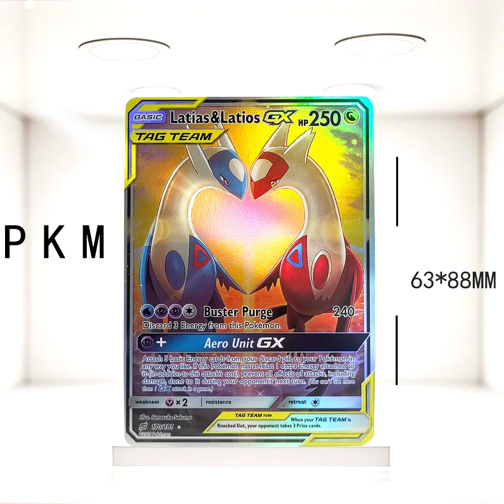 

PKM PTCG Foil Game Trading Collection Proxy Cards Charizard Latias Gengar Hobbies Rare Collection Battle Cards Toys Gifts