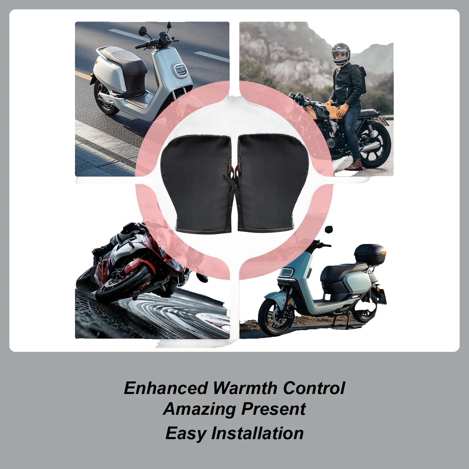 

Варежки на руль, ветрозащитные перчатки для холодной погоды, водонепроницаемые варежки для скутера, для езды на мотоцикле, горного велосипеда, шоссейного велосипеда