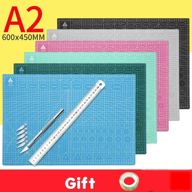 30*45 ซม.A2 คณะกรรมการตัด Grid Line Self-healing Multi-สีสองด้าน Desktop Pad 1 ชิ้น