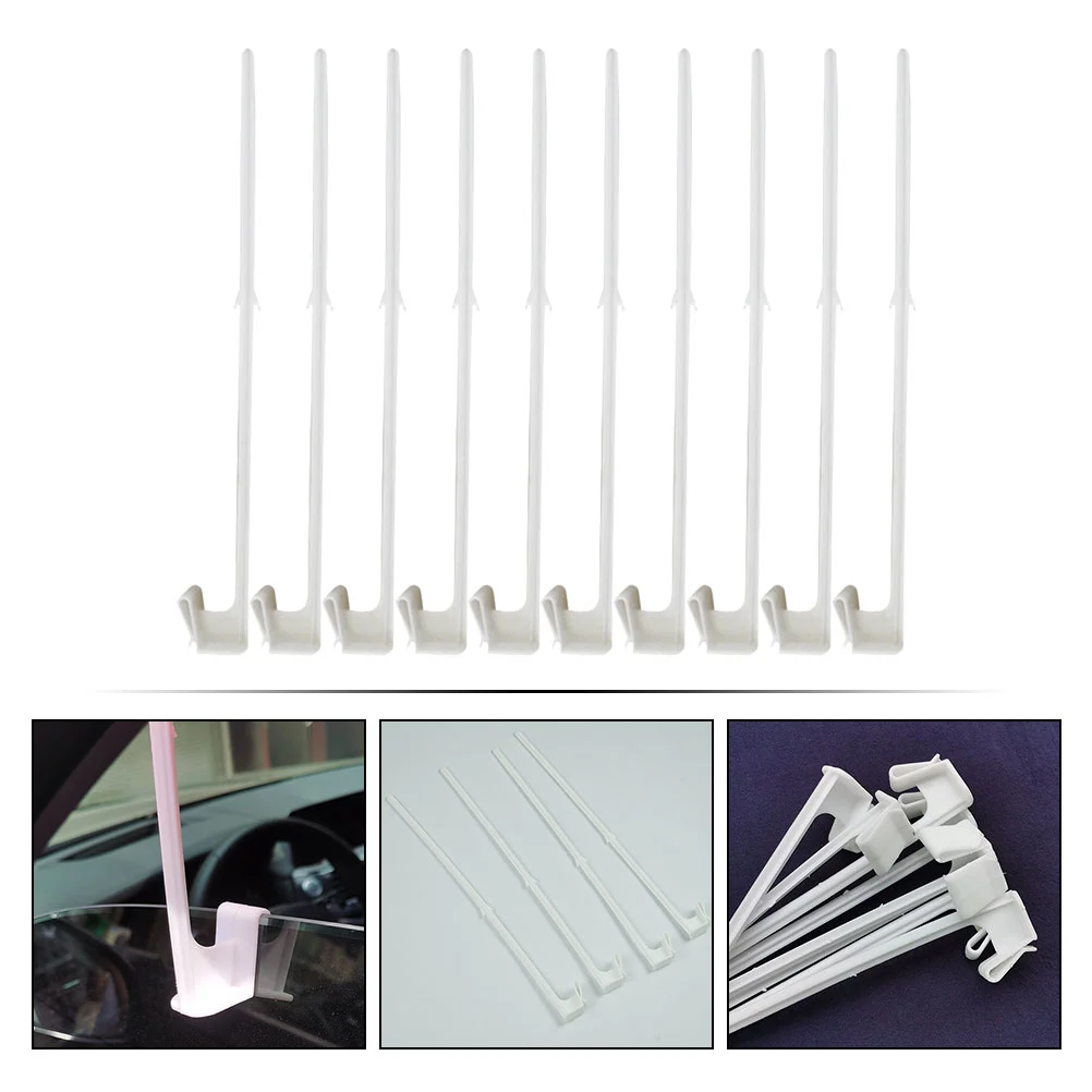 10 Pcs Small Flag Car Flagpole Holder Poles Bracket Outdoor Auto Window Cars RV