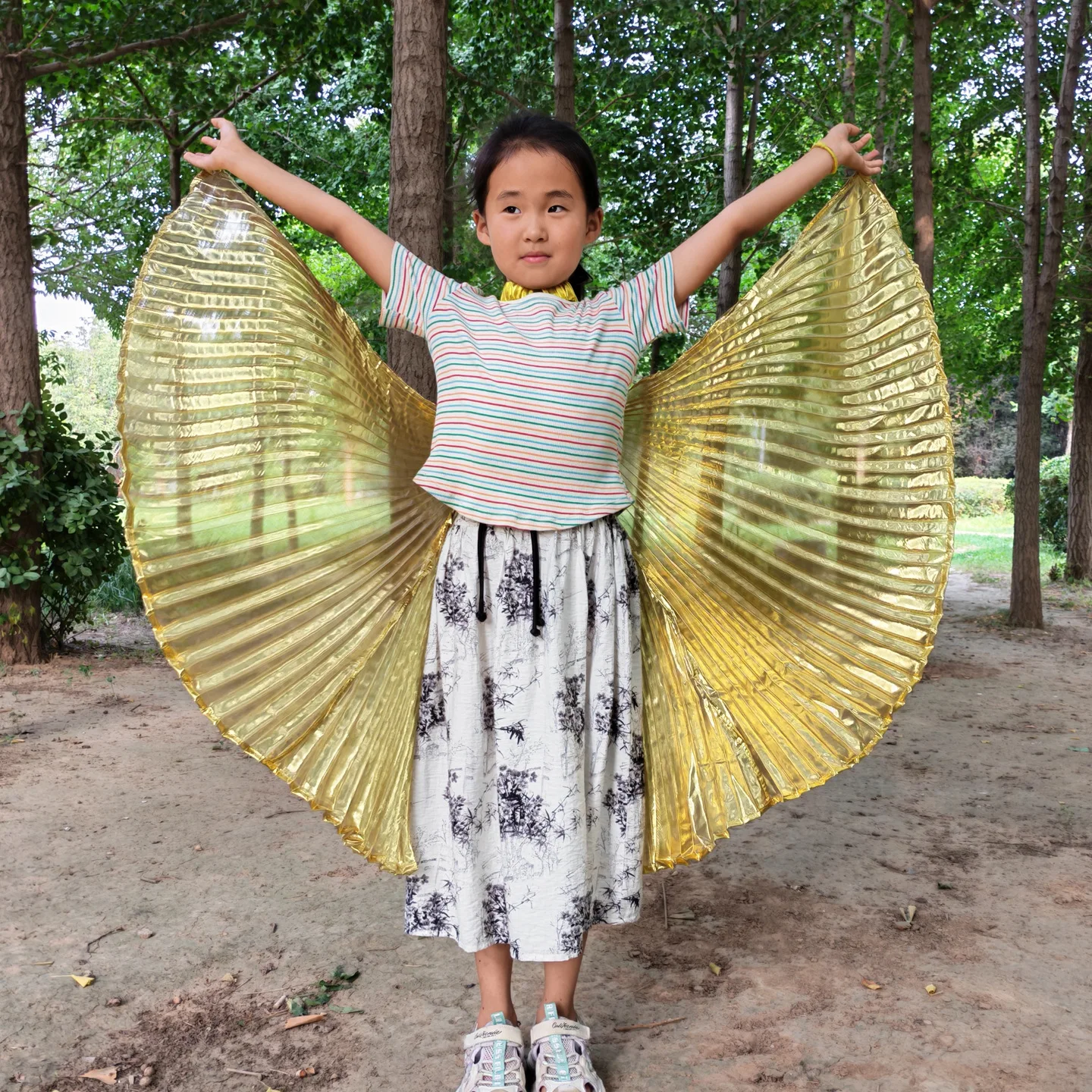 Halloween Christmas Kids Angel Wings Worship Dance Wings Butterfly Costume Props Children Fairy Wings with Finger Loops