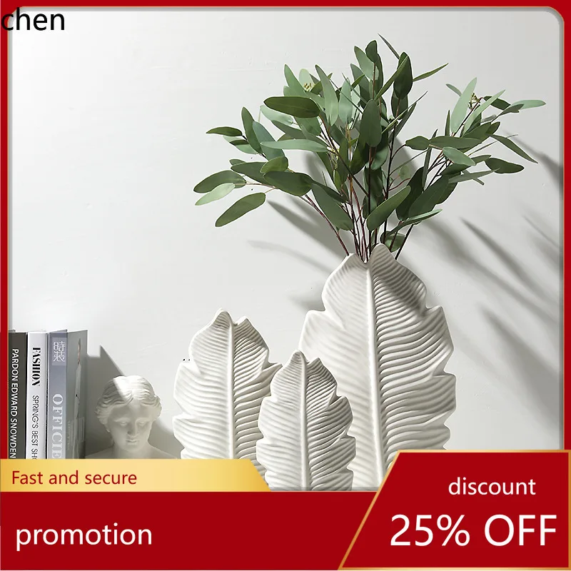 YFY Modern Minimalist Ceramic Vase with a High-End Feel,  Suitable for Dried Flowers and Flower Arrangements