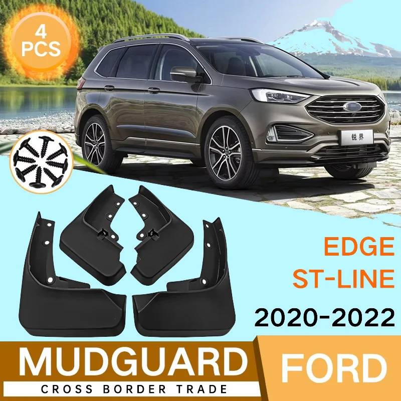 

Mud Flaps for Ford Edge ST-Line 2020 2021 2022 Splash Guards Fender MudFlaps Front Rear Mudguards Car Accessories