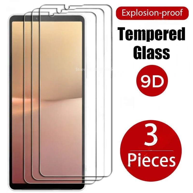 3PCS Tempered Glass For Sony Xperia 10 V  Xperia 5 Xperia10 III Lite 1 V IV III 10 Plus 5 III 10IV Screen Protector Cover Film