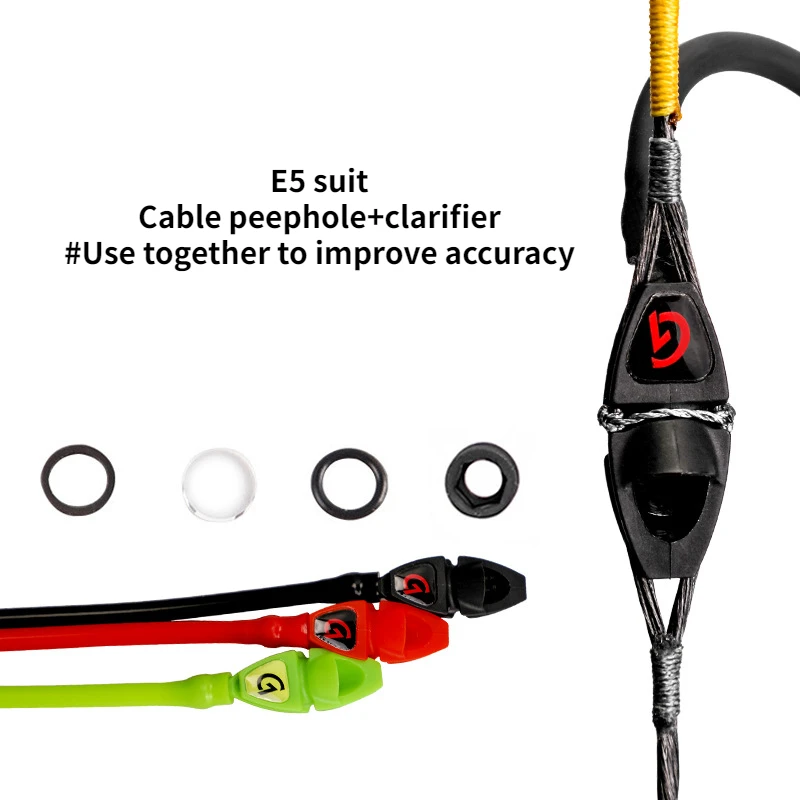 

1piece 1E5 compound bow cable peephole can be installed with clarifier bow and arrow archery equipment