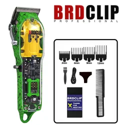 BRDCLIP JM200 Kit de cortadora de pelo profesional Afeitadora eléctrica Máquina para cortar cabello masculino Máquina de acabado recortadora para hombres