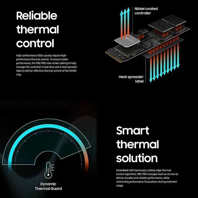4 تيرا بايت 2 تيرا بايت 1 تيرا بايت SSD NVME M2 Pcie Gen 4 محركات أقراص المبرد الداخلية لـ PS5 PS3 PS4 PS5 ألعاب الكمبيوتر ذاتية الصنع