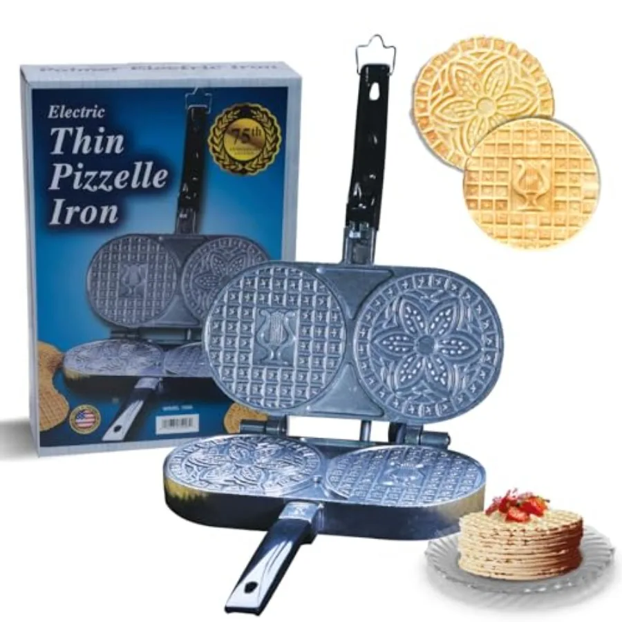 

Электрическая машина для приготовления пизелей C. Palmer Extra Thin Pizzelle Iron Model 7500, сделано в Америке