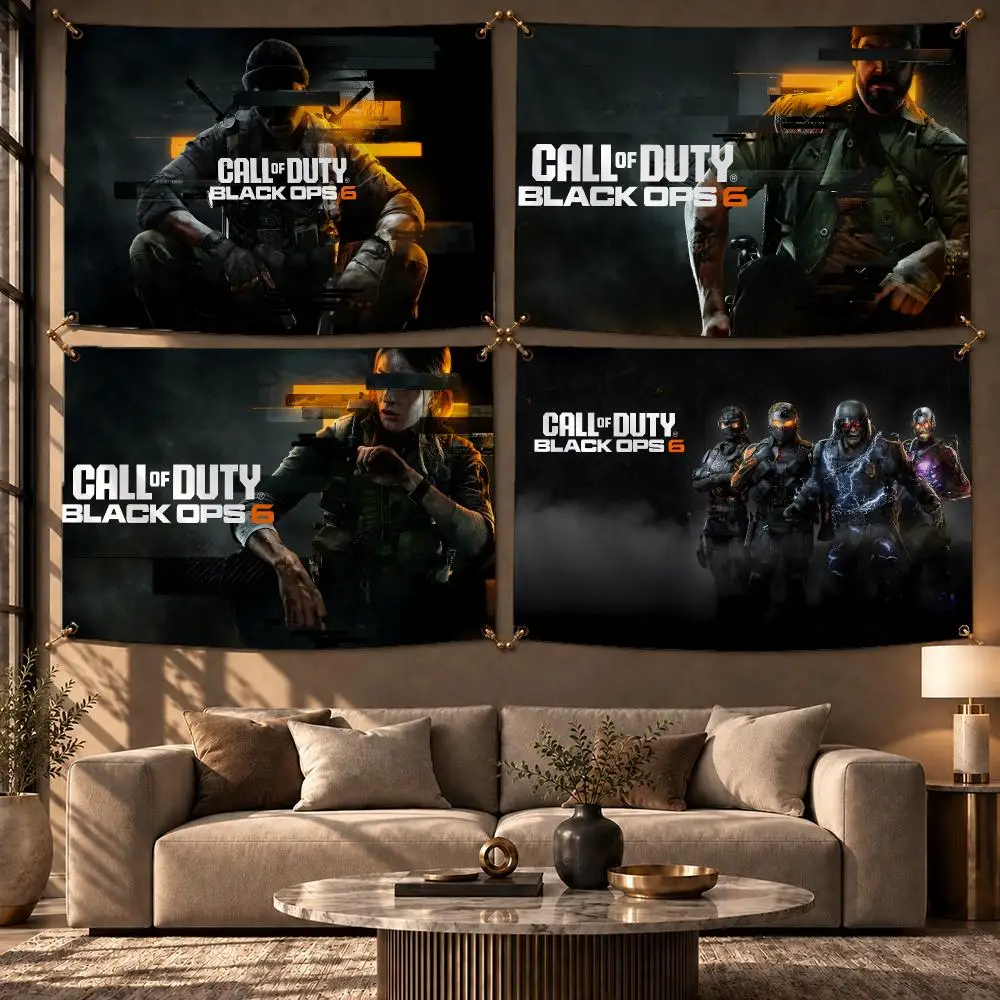 Best-selling Game Call of Duty: Black Ops 6 Flags Wall Hanging Flag Banner Home Decor Aesthetic Living Room Bedroom HD Fabric