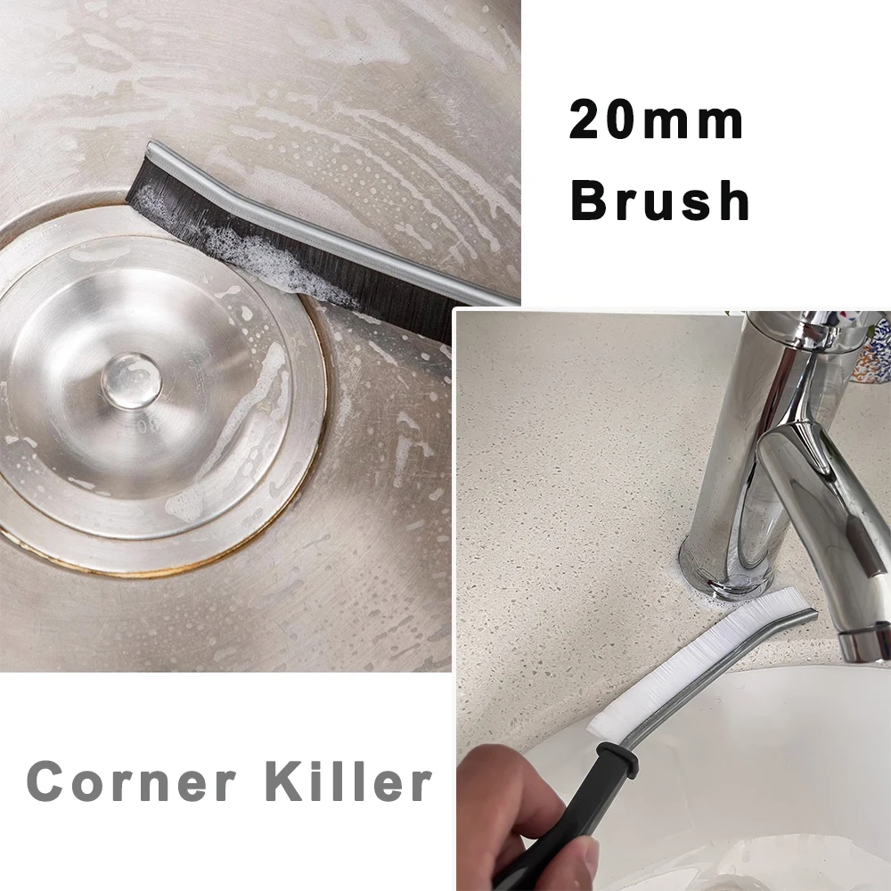 Toliet Gap Cleaning Brush  Window Corner Cleaner Bathroom Faucet Kitchen Tap Sweep Tile Joints Scrubber Stiff Bristles Cleaner