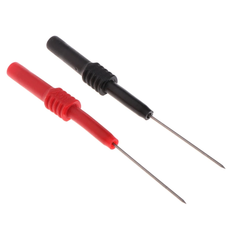 2 Pieces YT176 Test Probe Pins Insulated Test Hook Wire Connector for Back-probing Harness Connectors L95mm Drop Shipping