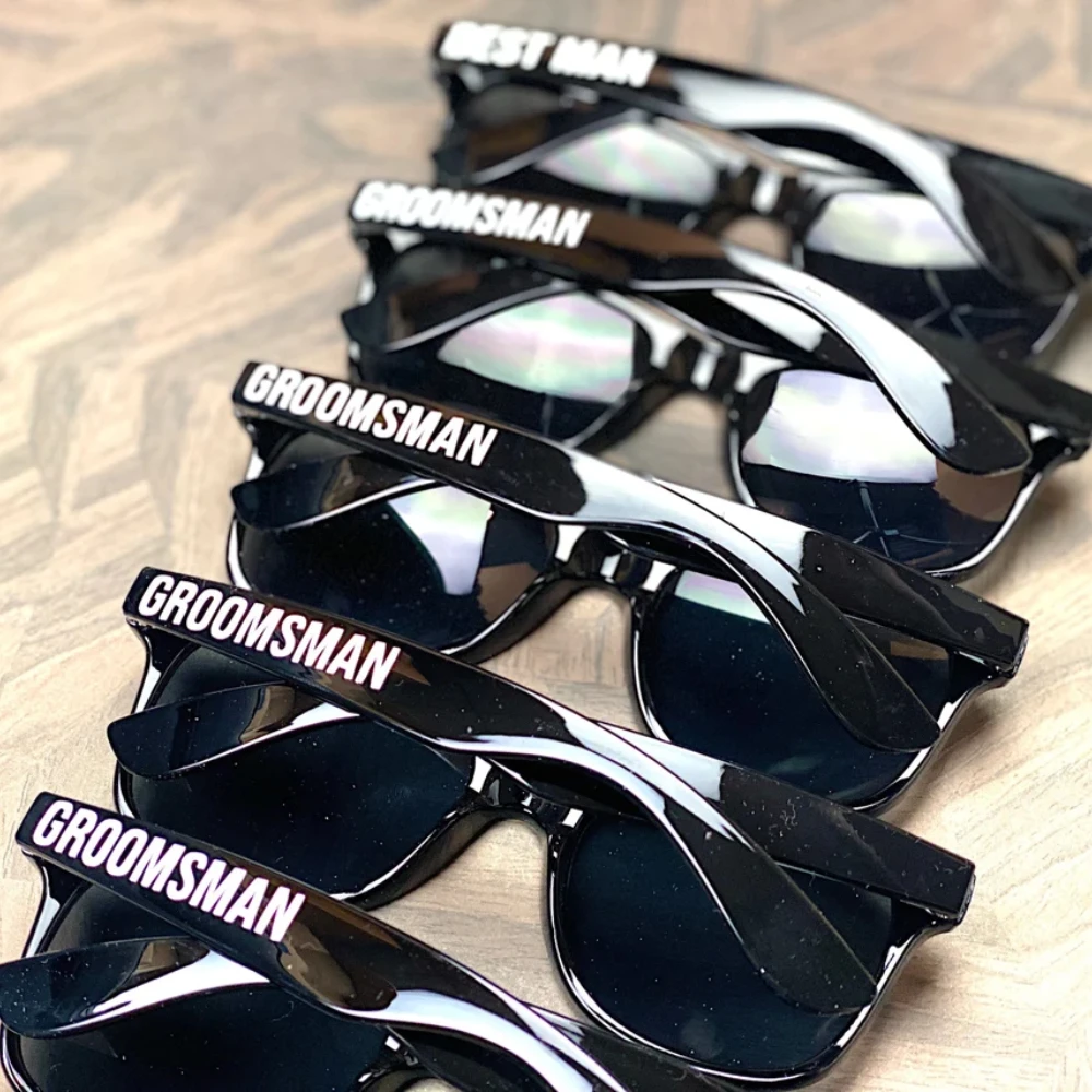 

Groomsmen Sunglasses Bachelor Party Man Groomsman Gift Hen Night Party Supplies Decoration Favor Wedding Souvenirs for Groomsmen