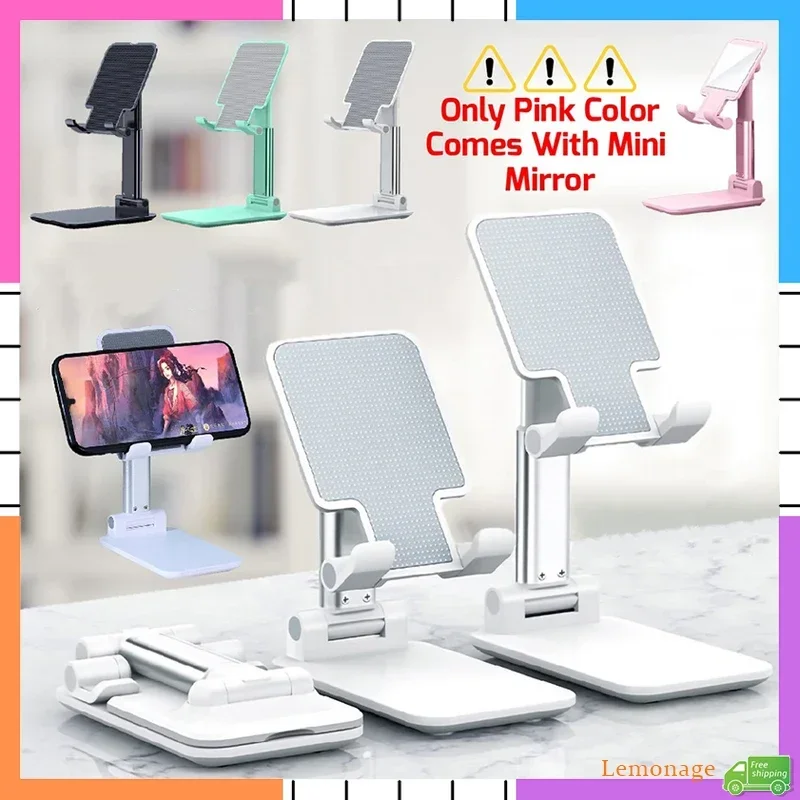 

Foldable Phone Holder For Desk Retractable Phone Stand Adjustable Tablet Stand Anti Fall Live Bracket