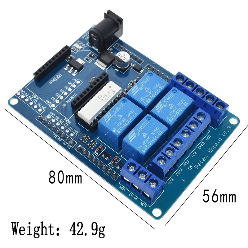 3A 240V Opto-isolator Xbee Bluetooth Bee Relay Shield Expansion Board Switch 4 Channel Wireless Relay Module For Arduino HomeApp