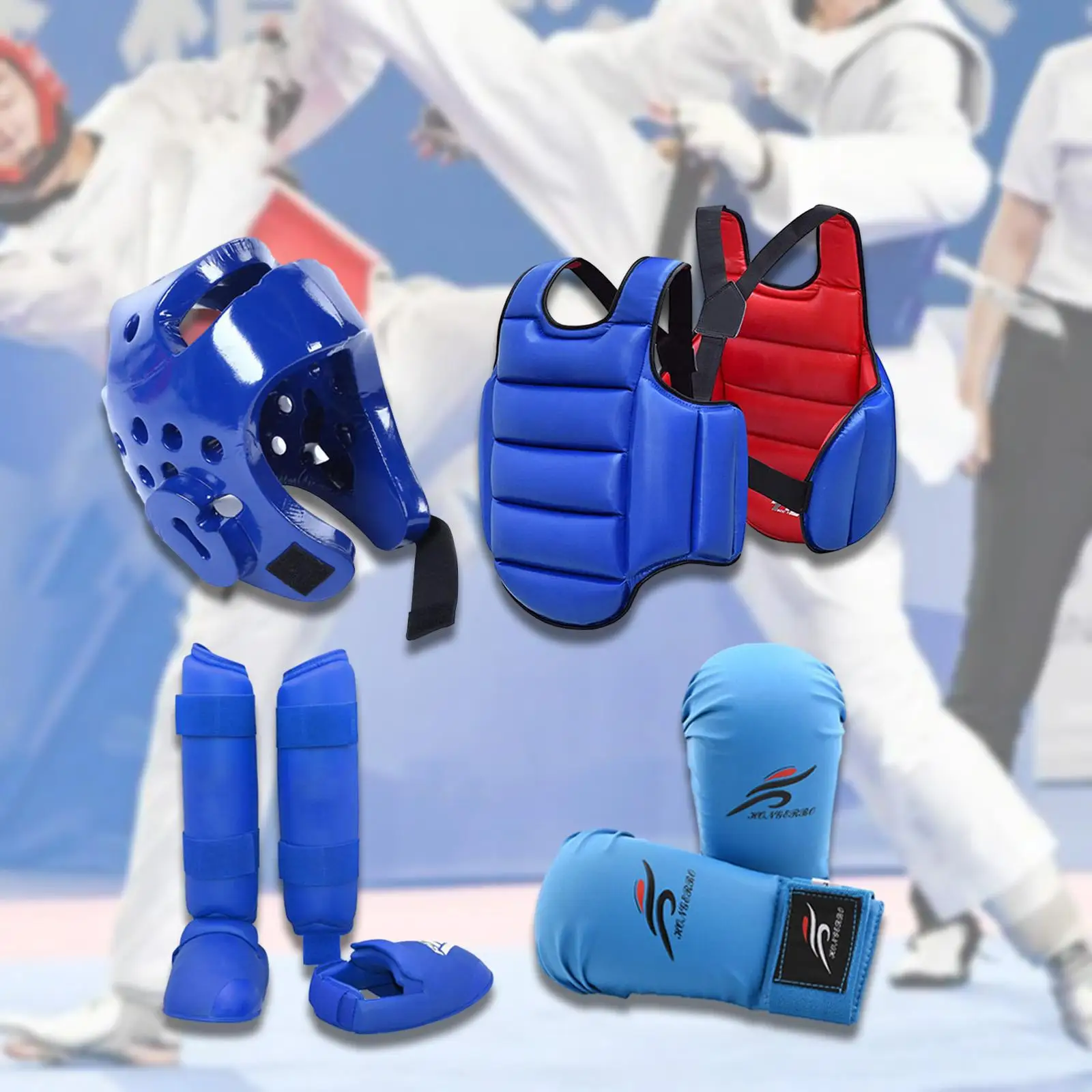 MMA Training Boxing Head Gear Set Complete With Safety Gear Ensures Maximum For Intensive Sparring Gloves