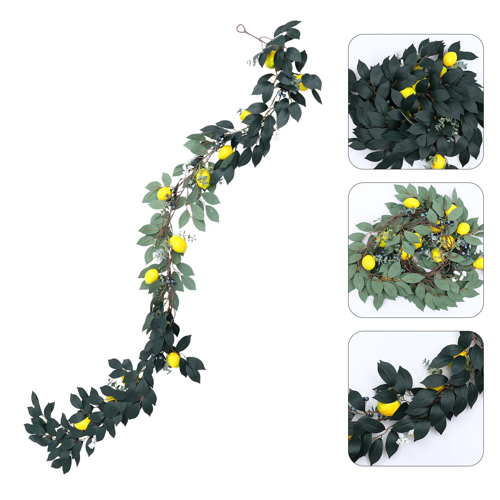 

1Pc Stylish Simulation Plant Rattan Wall Hanging For Party Garden And Thanksgiving Decoration
