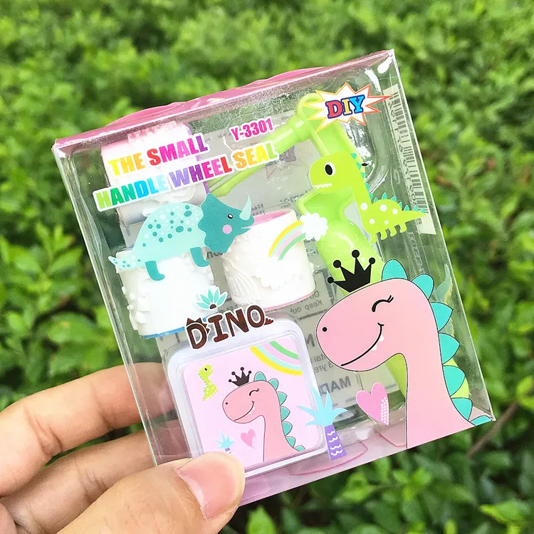 Hot Selling Cartoon Cute Little Animal Styling Stamp Rollers Kids Kindergarten Students Teacher Award Stamp Student Award Gift