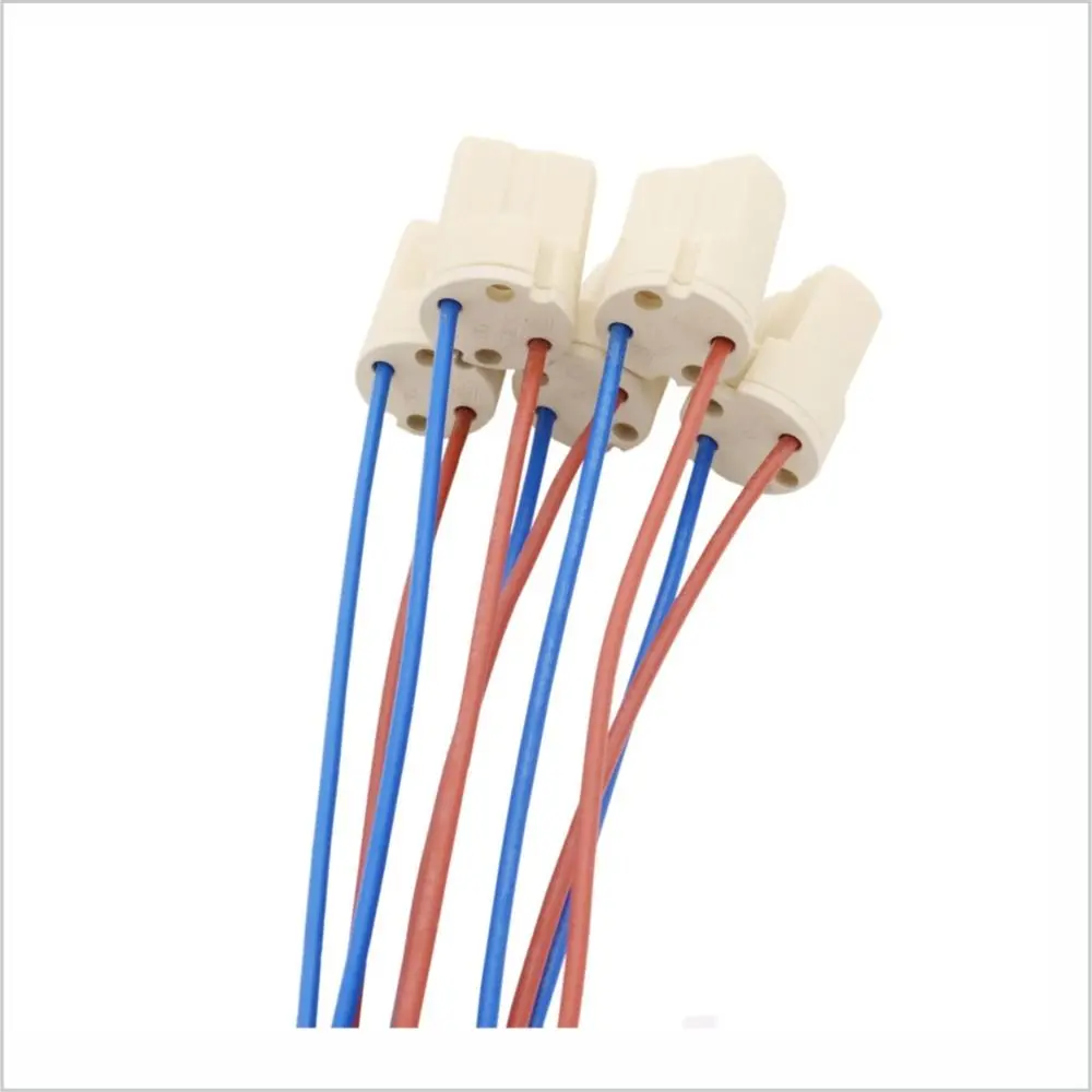 5pcs Home Office Converter Bulb Base Lamp Holder G9 Lamp Base G9 Type Halogen  Adapter