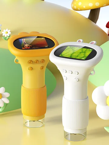 Kids Microscope 1000x Magnifier Microscope 200 Megapixels With LED Photo Video Function Educational Toys Science For Children