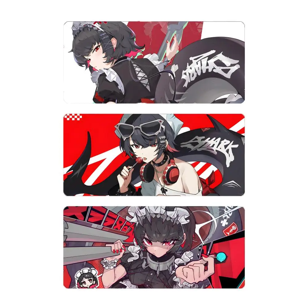 Cute Beautiful Game Zenless Zone Zero Ellen Joe Mouse Pad Large Gaming Mousepad with Stitched Edges Thickened Desk Mat PC