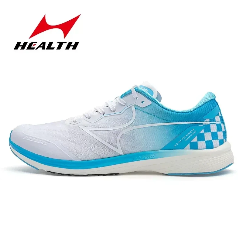Health Carbon Plate Racing Sport Shoes Men Women Lightweight Breathable Track KM Running Marathon Training Sneakers