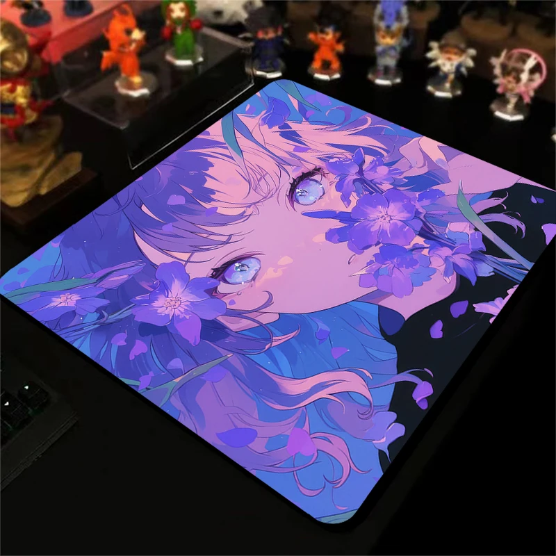 

45x40CM E-Sports Anime Girl Mouse Pad Ultrafine Surface Gaming Mousepad Balance Mouse Mat Gamer Computer Desk Mat Premium Carpet