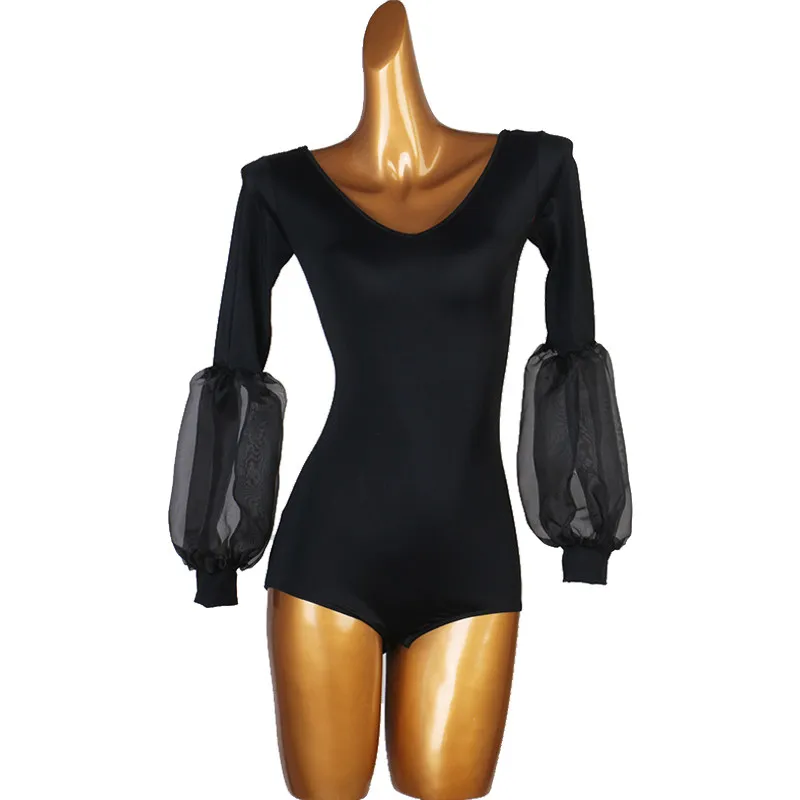 balloom-dance-top-modern-dance-jumpsuit-female-waltz-latin-dancewear-practice-stage-performance-competition-clothing-customized
