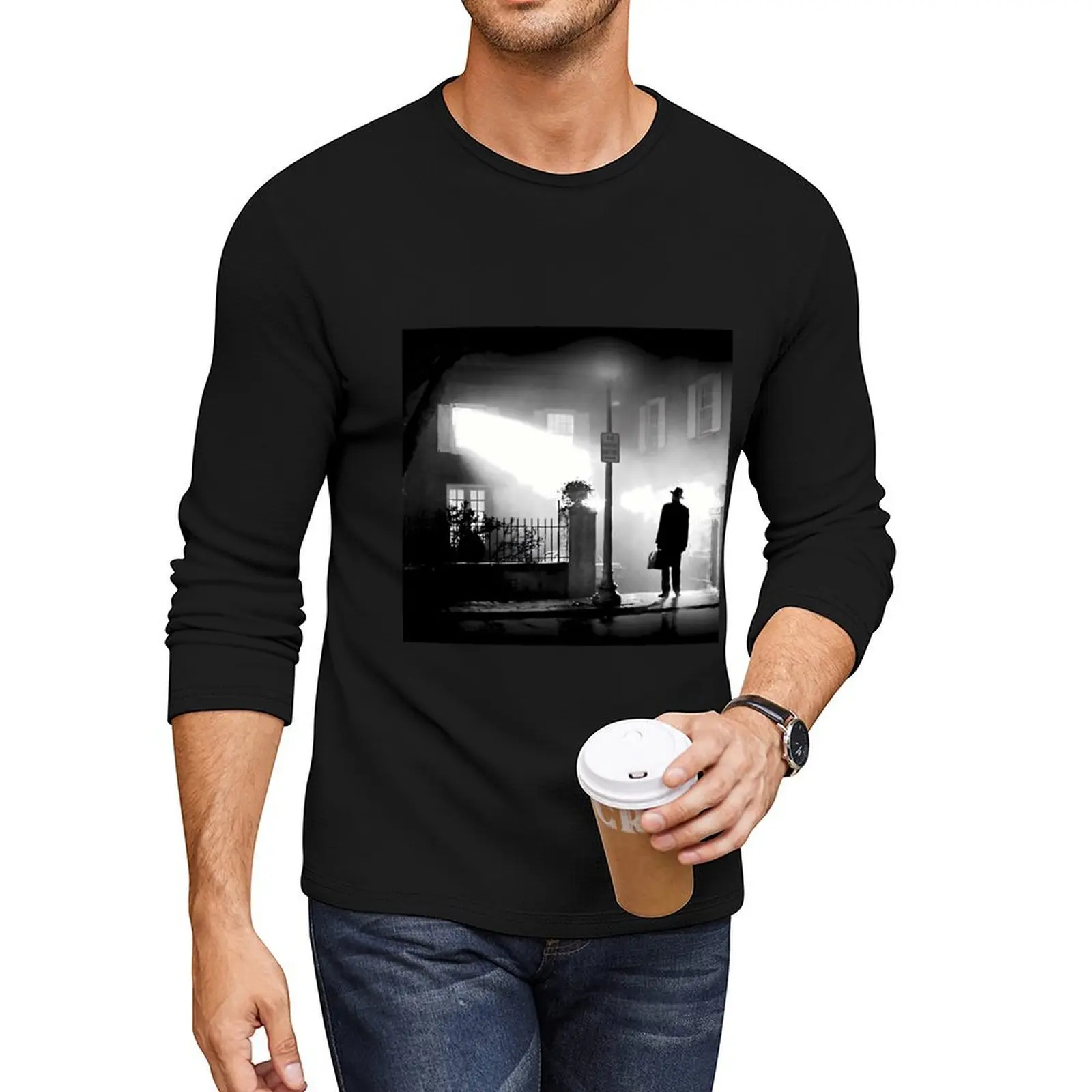 The Exorcist Art Print \t Long T-Shirt Oversized t-shirt designer t shirt men