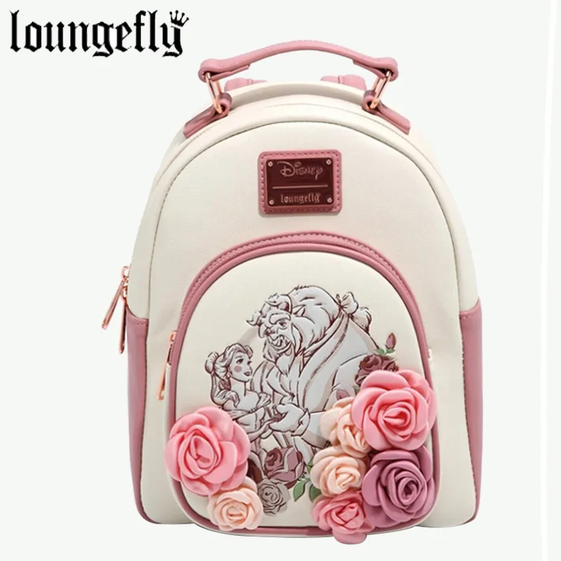 Loungefly Disney Beauty and The Beast Floral Sketch Mini Backpack