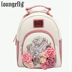 Loungefly Disney Beauty และ The Beast Floral Sketch กระเป๋าเป้มินิ