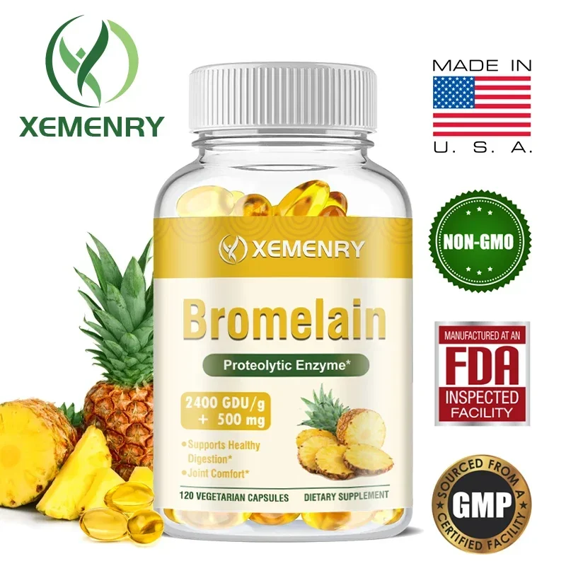 

Bromelain - Pure Bromelain Enzyme Extract - Supports Digestion and Nutrient Absorption - Great for Recovery and Joint Health