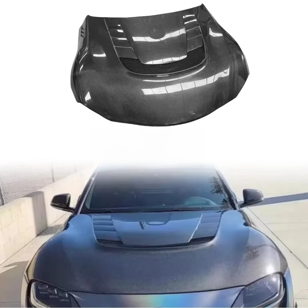 VRS style bonnet for MK5 A90 A91 carbon fiber front bonnet with ventilated port bonnet