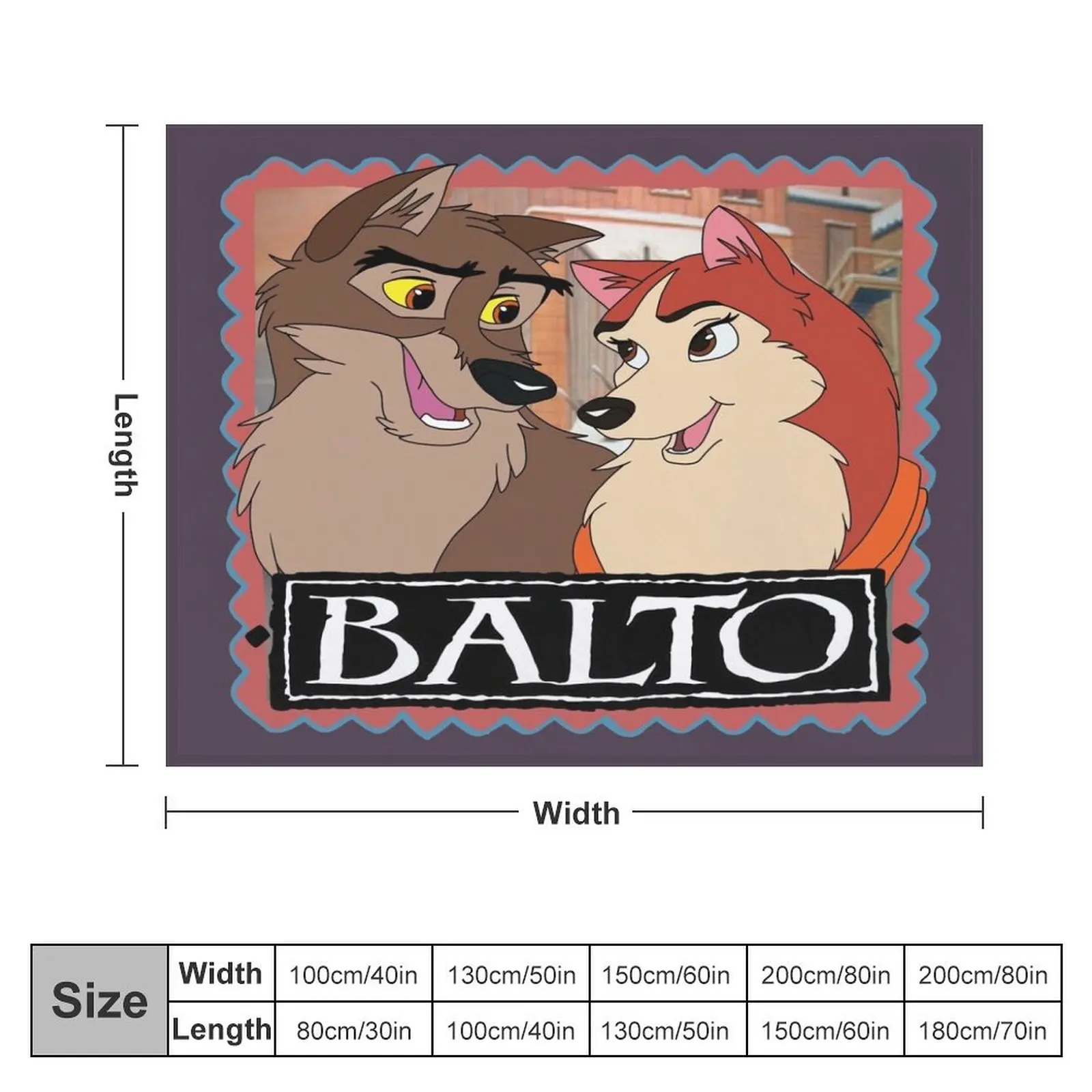 Balto And Jenna Throw Blanket halloween funny gift Blankets