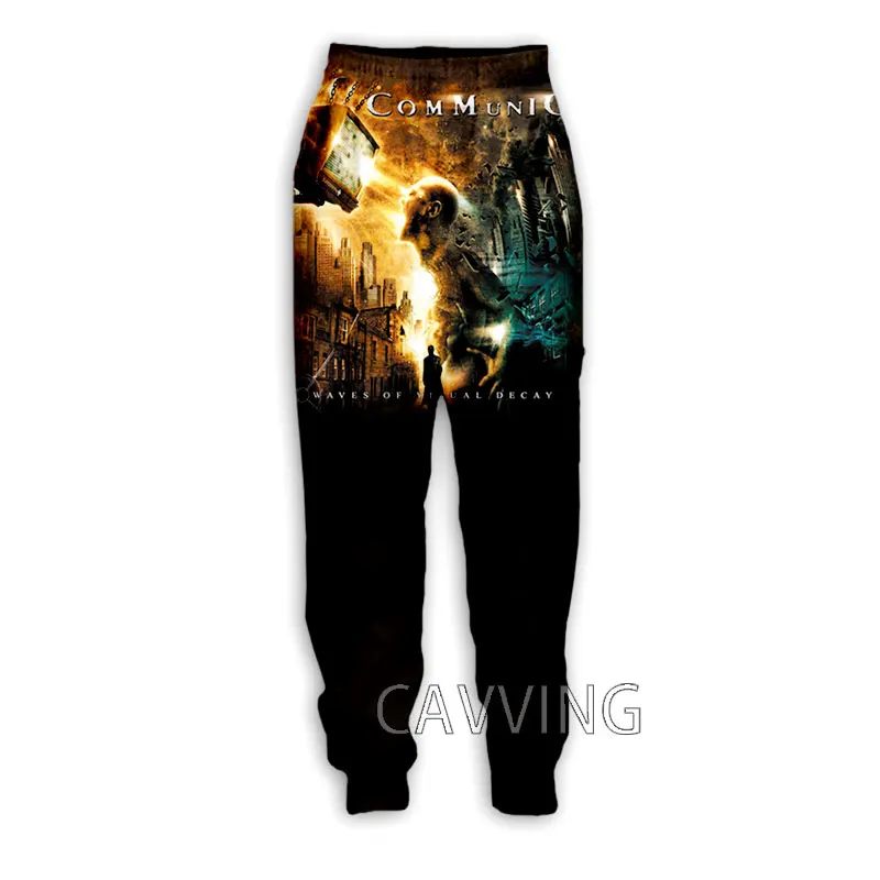 ใหม่แฟชั่น3D พิมพ์ COMMUNIC Rock Casual กางเกงกีฬา Sweatpants กางเกงผู้ชายขาสามส่วน Sweatpants กางเกงจ๊อกกิ้งกางเกง