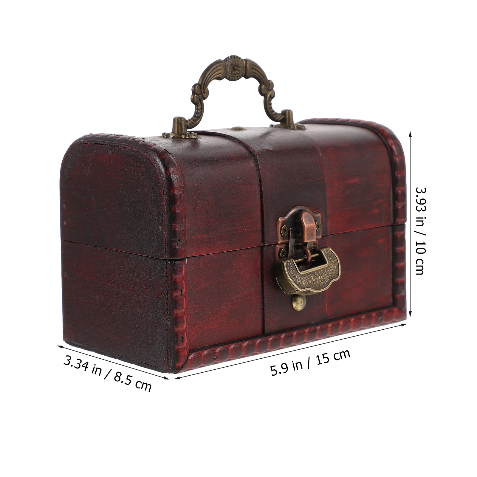

Treasure Chest Vintage Jewelry Box Storage Case Pirate Organizer Lock Boxes Lockable