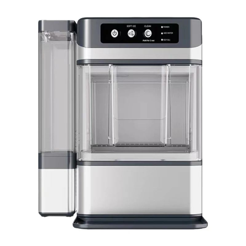17KG/24H Self-Cleaning Countertop Chewable Ice Maker R600 20G Mini Desktop Ice Making Machine