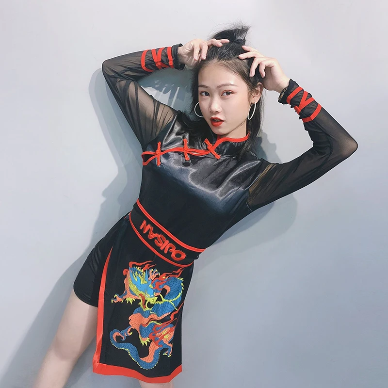 زي رقص الجاز للنساء، ملابس أداء الهيب هوب للشارع، مجموعة أزياء أنيقة للمسرح للسيدات، مجموعة صيف 2020 #4