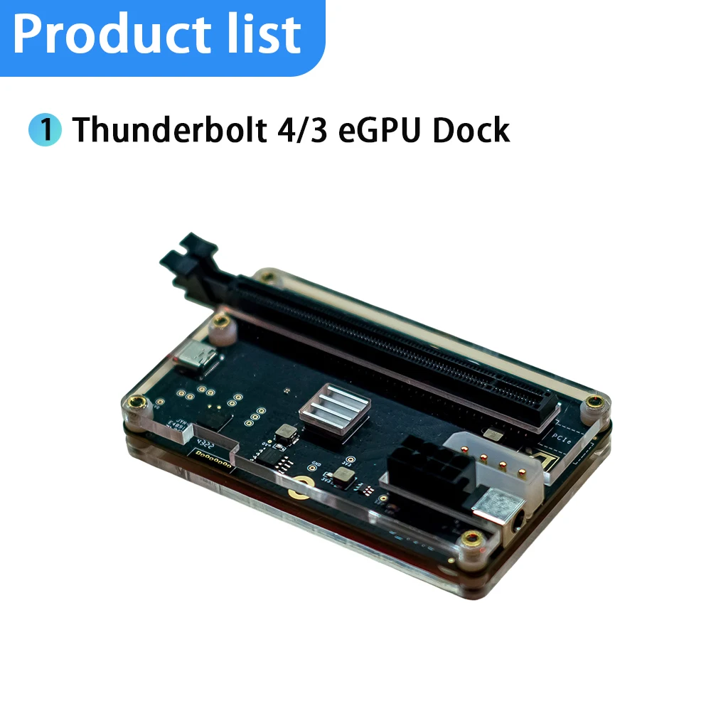 Thunderbolt 4 3 eGPU Dock External GPU Docking Station to PCIe